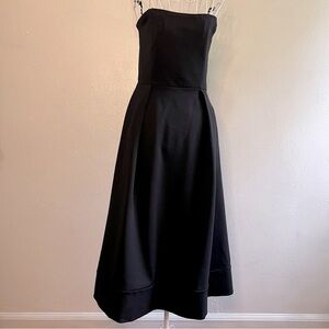 Silence+noise black strapless dress, Size Medium. Like new.